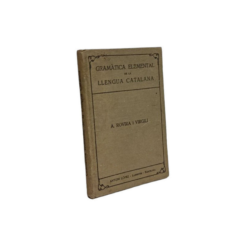Gramàtica elemental de la llengua catalana