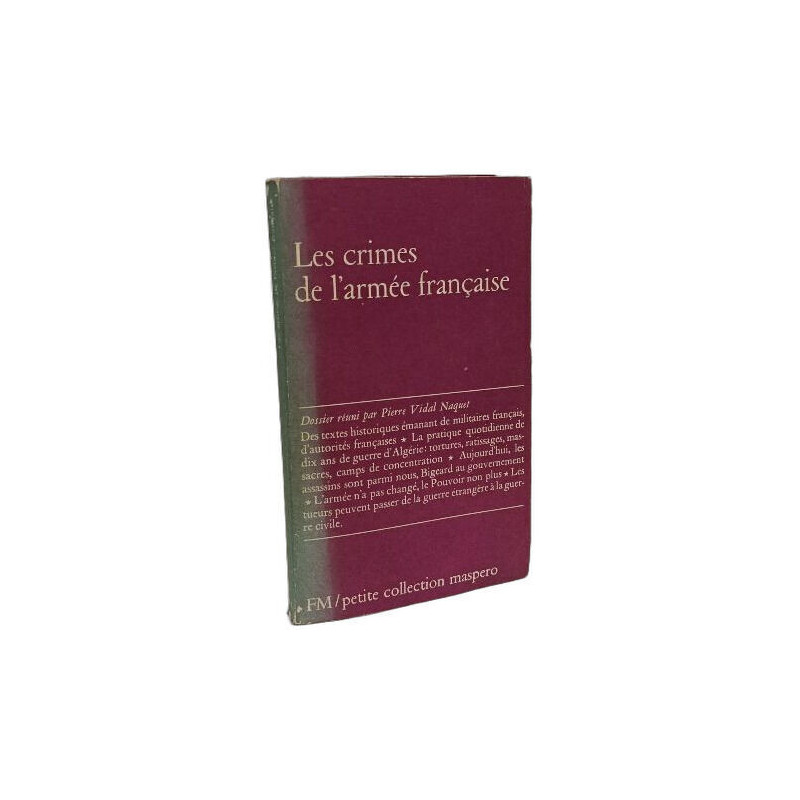 Les crimes de l'armée française