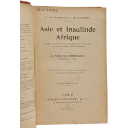 Asie et Insulinde Afrique - classe de cinquième (division A et B)