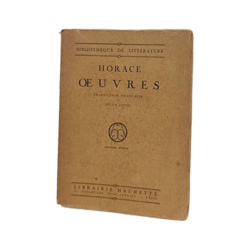 Horace Œuvres - Tranduction Francaise de Jules Janin