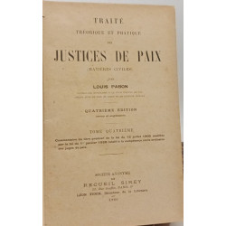 Traité théorique et pratique des justices de paix (matières...
