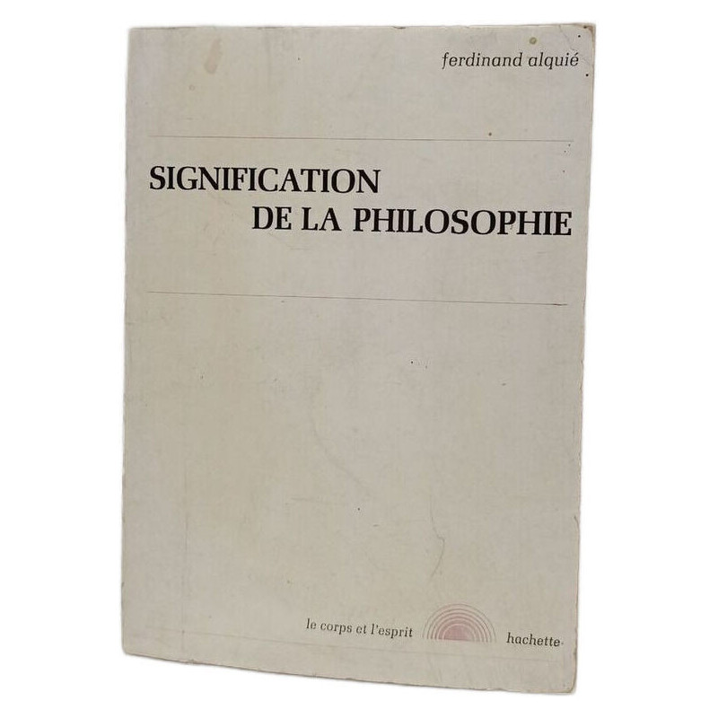 Signification de la philosophie