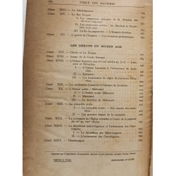 Rome et l'étude du Moyen Age - Classe de 5me cours Victor L. Tapié