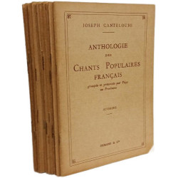 Anthologie des chants populaires français - 13 volumes: Auvergne +...