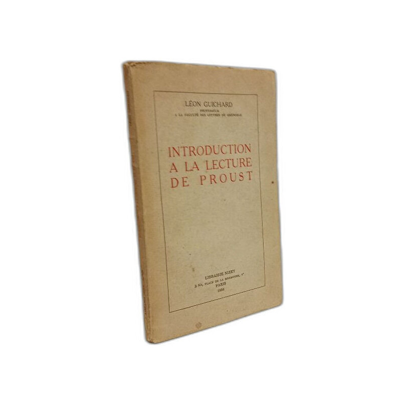 Introduction à la lecture de Proust