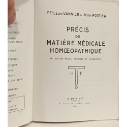 Précis de matière médicale homoeopathique