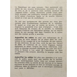 Aujourd'hui les nobles