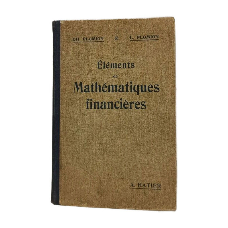 Éléments de Mathématiques financières