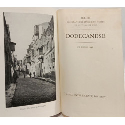 Dodecanese - 2nd edition 1943 --- B.R. 500 geographical handbook...