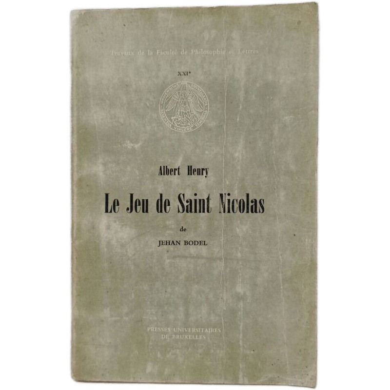 Le jeu de Saint Nicolas de Jehan Bodel