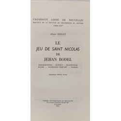 Le jeu de Saint Nicolas de Jehan Bodel