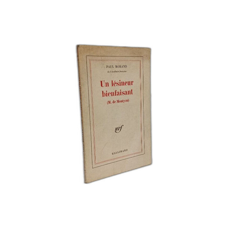 Un lésineur bienfaisant (M. de Montyon)