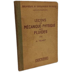Leçons de mécanique-physique des fluides