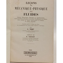 Leçons de mécanique-physique des fluides