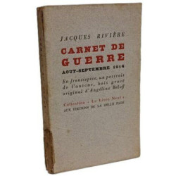 Carnet de guerre - Aout-Septembre 1914 - Un portrait gravé sur...