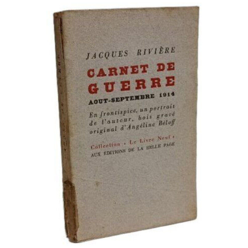 Carnet de guerre - Aout-Septembre 1914 - Un portrait gravé sur...