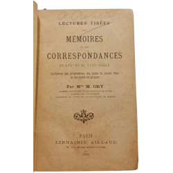 Lectures tirées des mémoires et des correspondances du XVIIe et du...