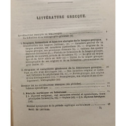 Littérature Grecque - 6e édition