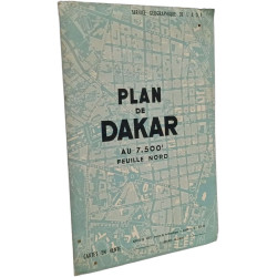 Plan de Dakar au 7.500e Feuille Nord
