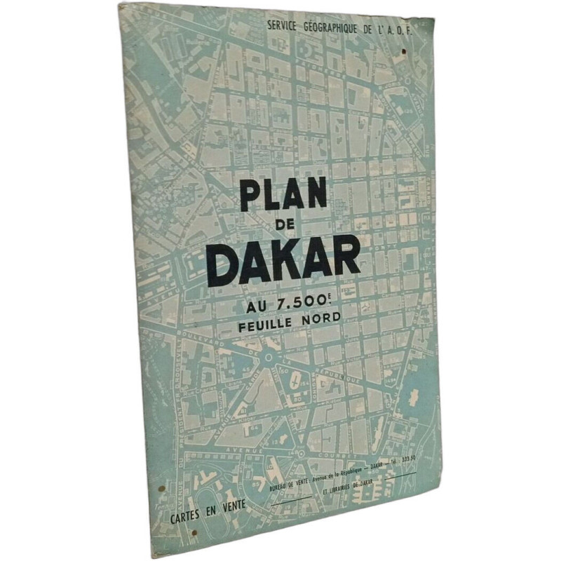 Plan de Dakar au 7.500e Feuille Nord