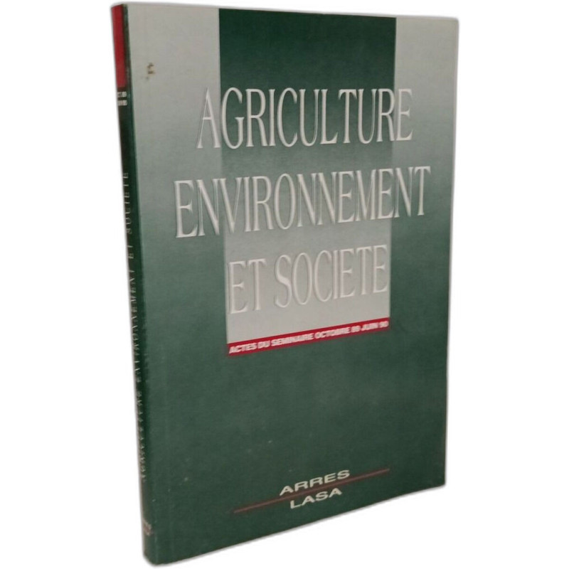 Agriculture environnement et société - actue du séminaire Octobre...