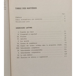 Exercices sur la syntaxe latine - 2e et 1er
