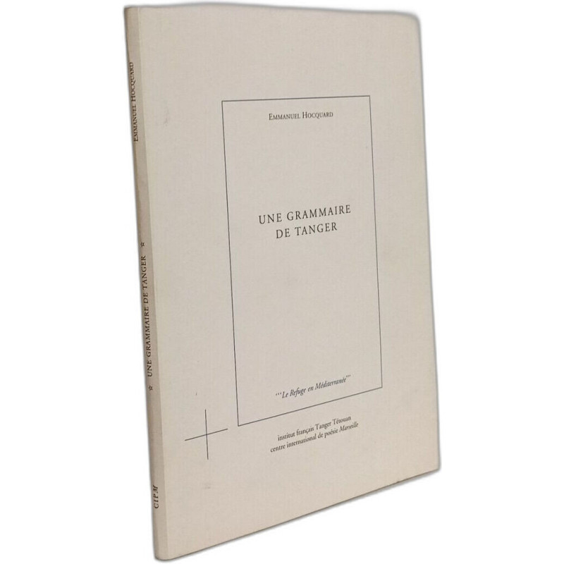 Une grammaire de Tanger