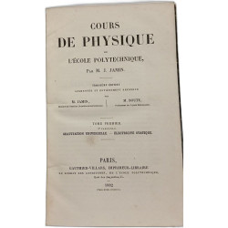 Cours de physique de l'École polytechnique - TOME PREMIER 3e...