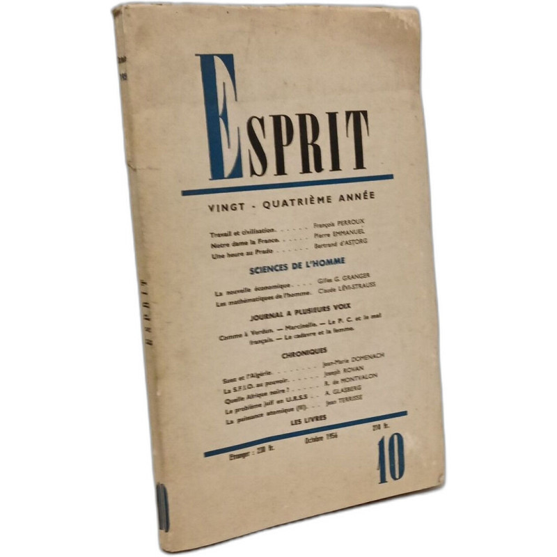 Esprit - Octobre 1956 - 24e année