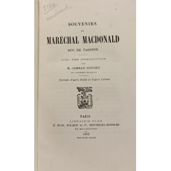Souvenirs du Maréchal Macdonald Duc de Tarente
