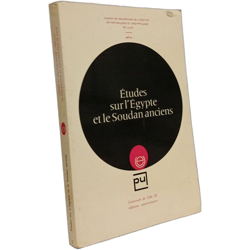 Études sur l'Égypte et le Soudan anciens - Cahier de recherches n°3