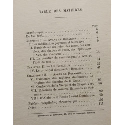 Le rosaire et ses antecedents historiques d'apres le manuscrit...