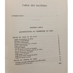 Architecture et géométrie du pied