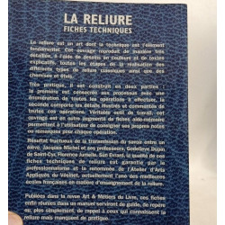La Reliure. Fiches Techniques
