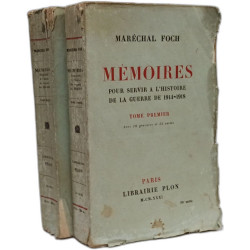 Mémoires pour servir à l'histoire de la guerre de 1914-1918