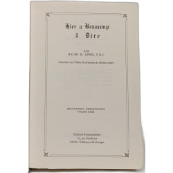 Hier a Beaucoup à Dire - Bibliothèque rosicrucienne VOLUME XXXII