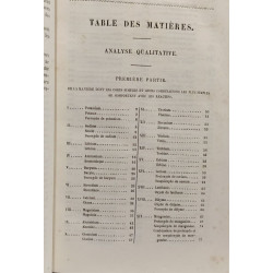 Traité complet de chimie analytique - TOME I: analyse qualitative