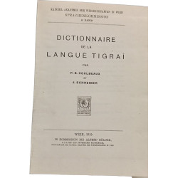 Dictionnaire de la langue tigraï