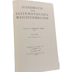 Handbuch der systematischen Weichtierkunde - BAND I et II