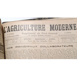 L'Agriculture Moderne - supplément du Petit Journal - 2e année...