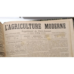 L'Agriculture Moderne - supplément du Petit Journal - 1896 - N°1...