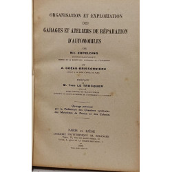Organisation et exploitation des garages et ateliers de réparation...