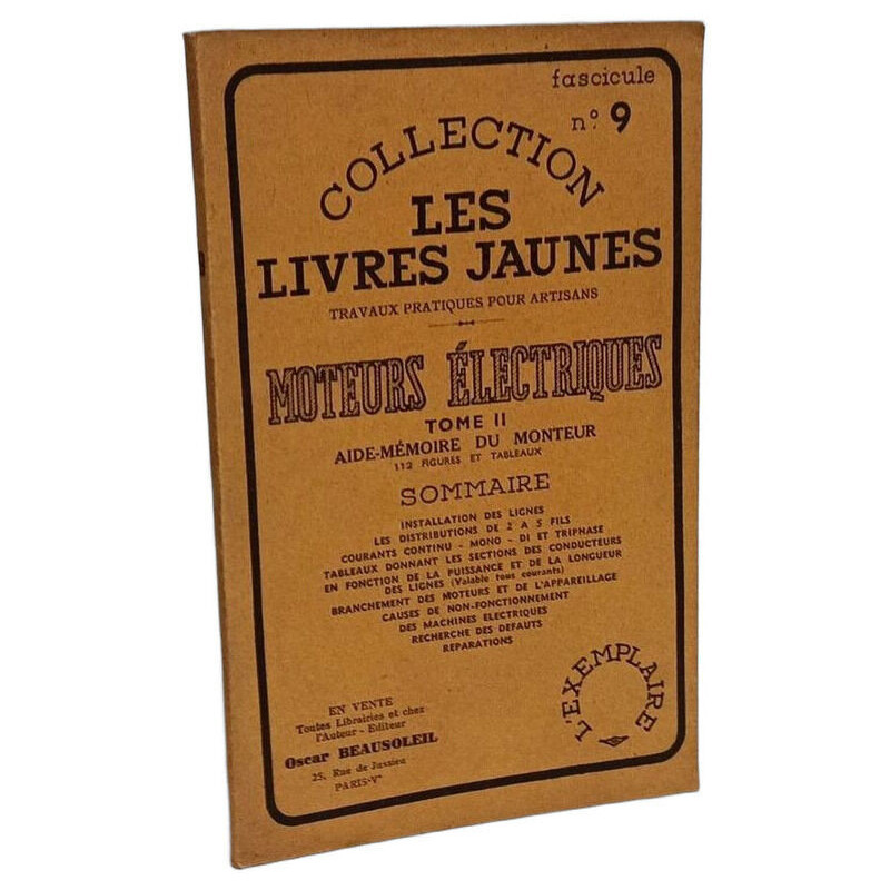 Moteurs électriques - TOME II aide-mémoire du monteur / Coll. Les...