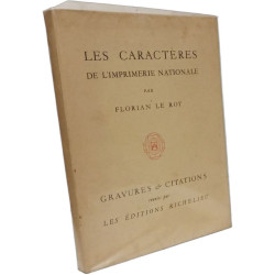 Les caractères de l'imprimerie nationale