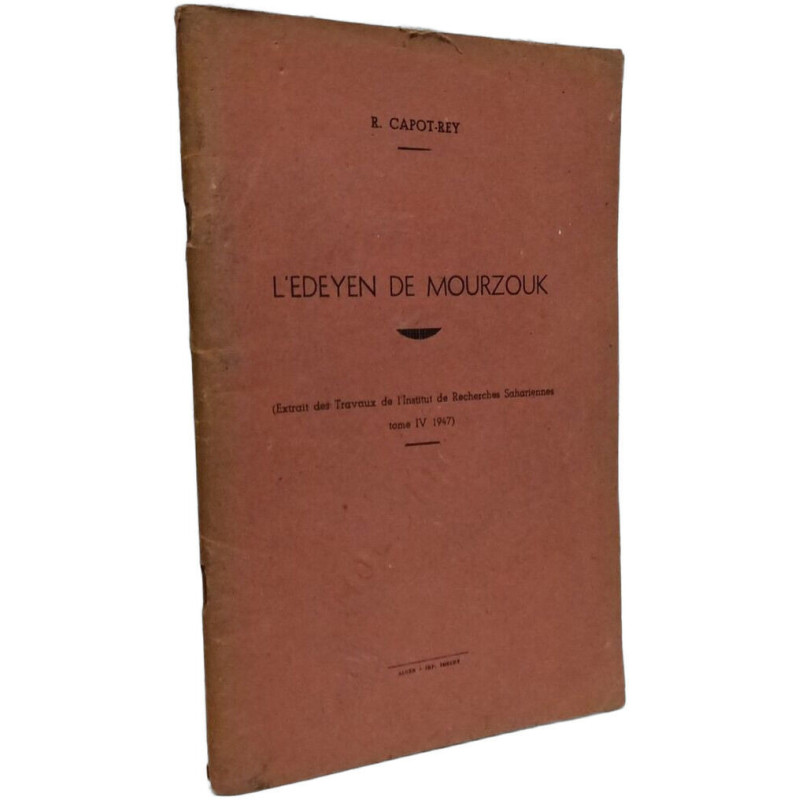 L'Edéyen de Mourzouk - extrait des travaux de l'institut de...