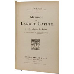 Méthode de langue latine pour la traduction des textes à l'usage...