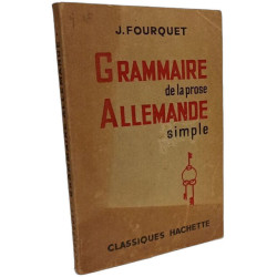 Grammaire de la prose allemande simple