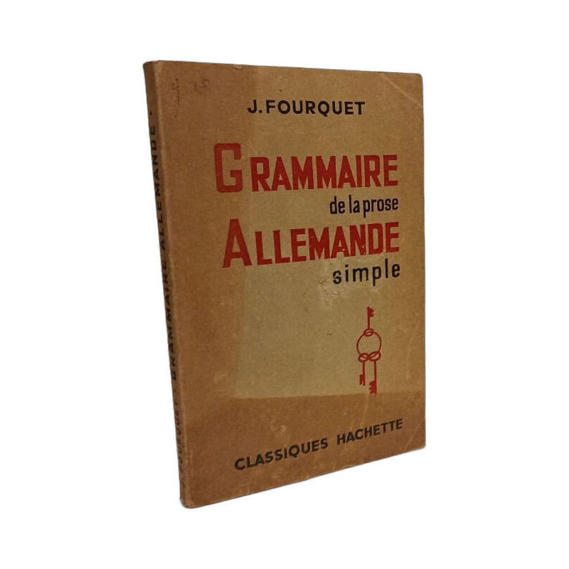 Grammaire de la prose allemande simple