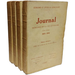 Journal - mémoires de la vie littéraire - TOME I à IV (1851-1871)...