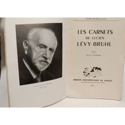 Les Carnets de Lucien Lévy-Bruhl
